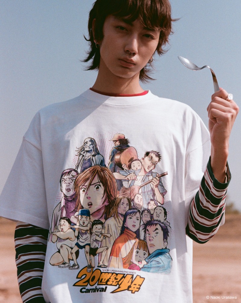 CARNIVAL × 20世紀少年【20th CENTURY BOYS】Tシャツ CARNIVAL X 20th CENTURY BOYS THE RESISTANCE T-SHIRT OVS WHITE