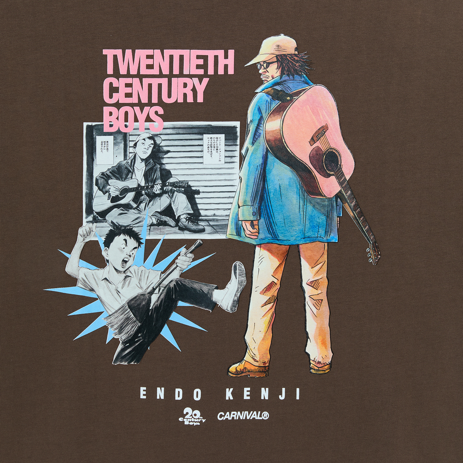 CARNIVAL X 20th CENTURY BOYS ENDO KENJI T-SHIRT OVS BROWN
