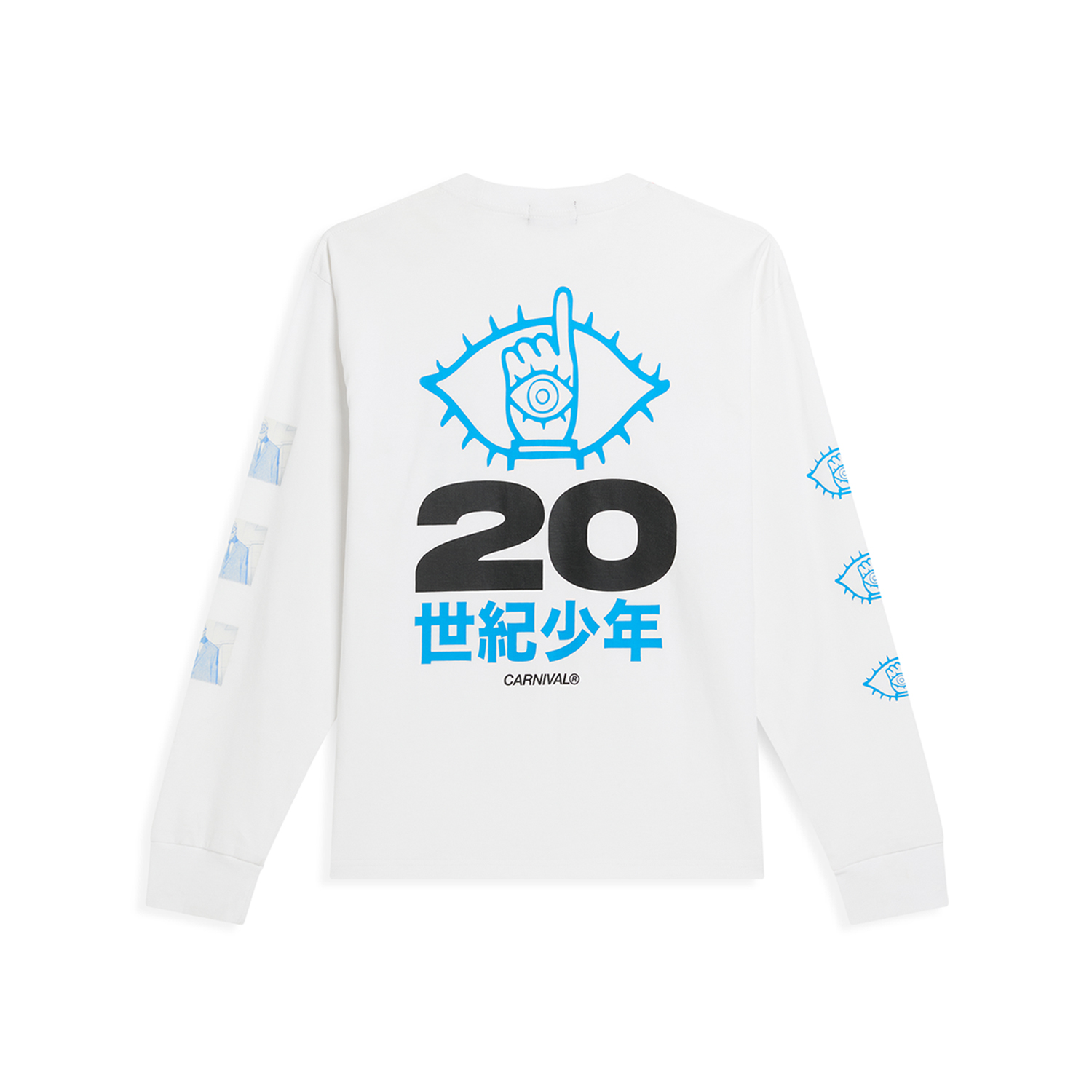 CARNIVAL X 20th CENTURY BOYS THE EYE LS T-SHIRT WHITE