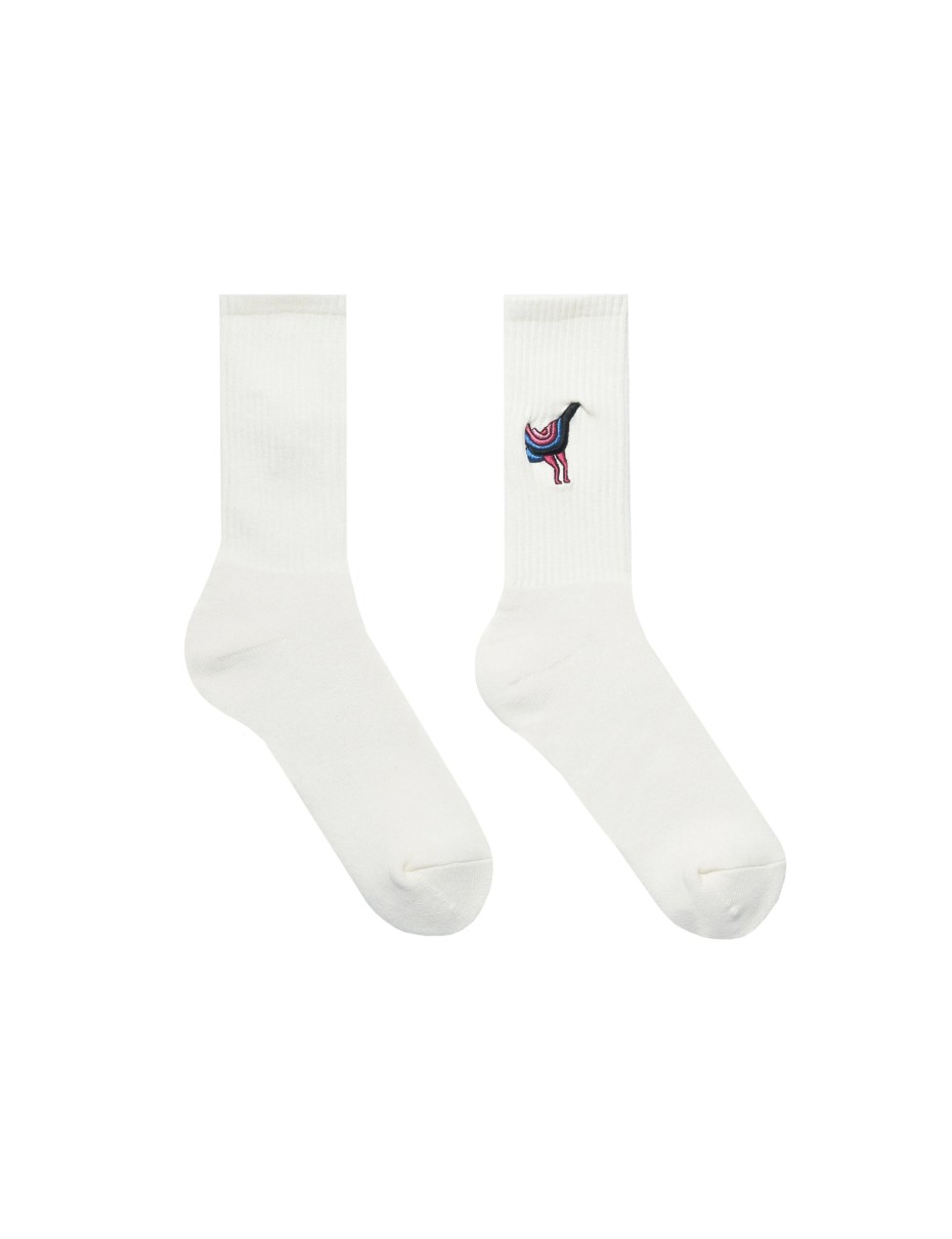 PARRA Angry duck crew socks Off white (52465)