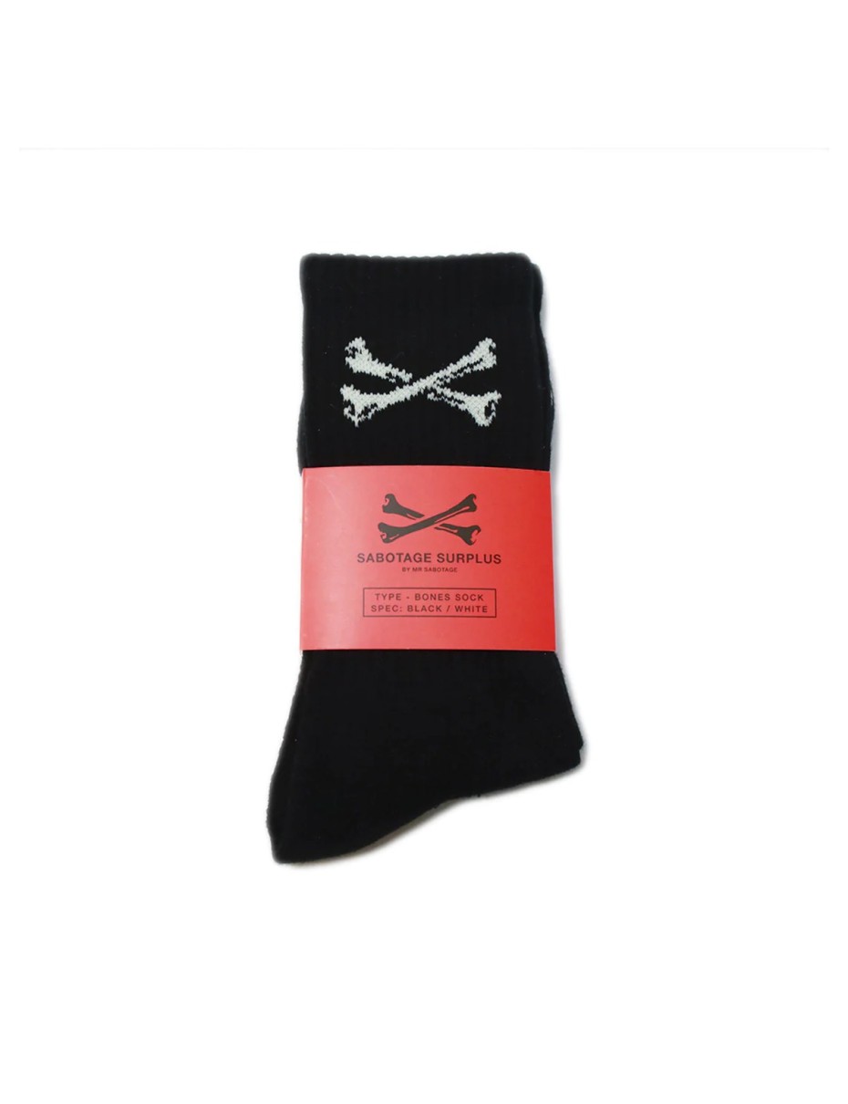SBTG Athletic Munzee Sock Black White