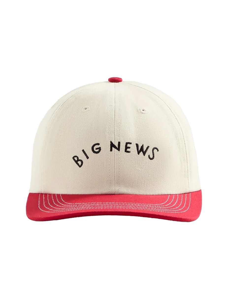 PARRA Big news 6 panel hat Dark red (53270)
