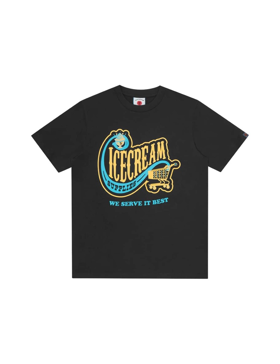 ICE CREAM CONVENIENCE STORE T-SHIRT BLACK