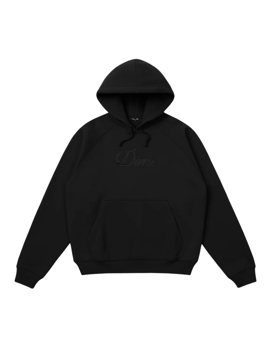 DIME Cursive Hoodie_Black