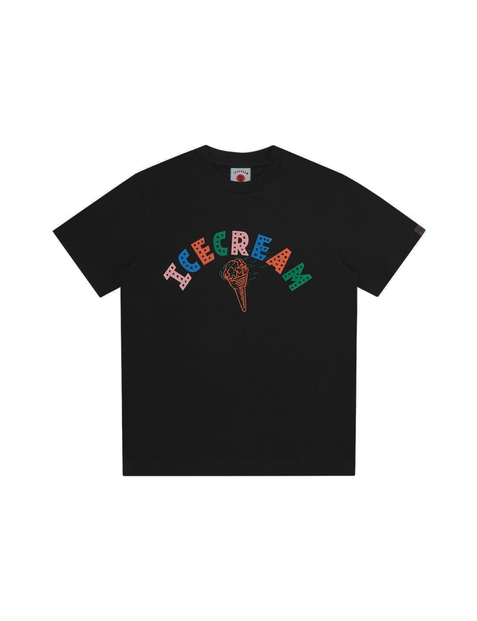 ICE CREAM ICECREAM CONE T-SHIRT BLACK