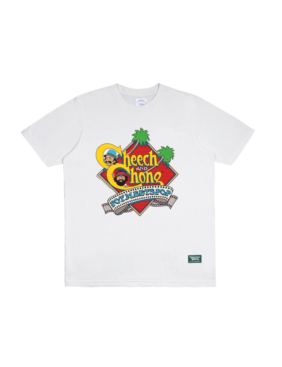 Pot Meets Pop NEXT MOVIE TEE WHITE