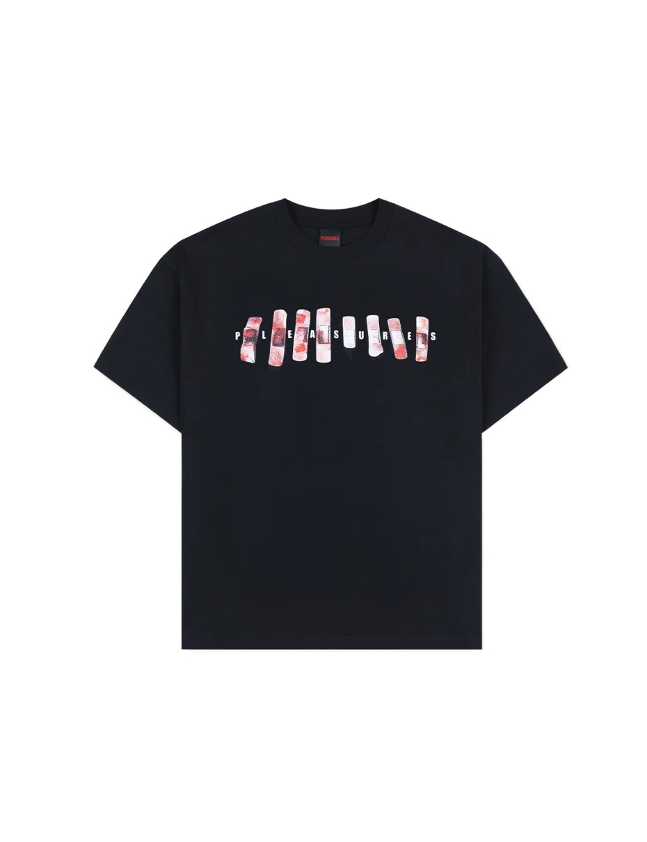 PLEASURES WOUNDED T-SHIRT BLACK