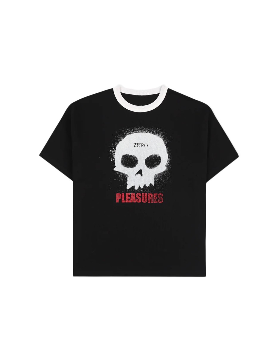 PLEASURES SINGLE SKULL HEAVYWEIGHT SHIRT BLACK