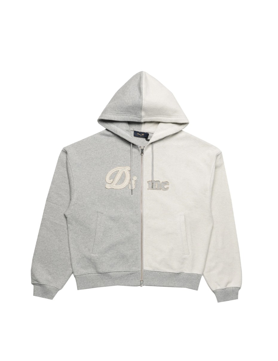 DIME Reverse French Terry Zip Hoodie_Heather Gray