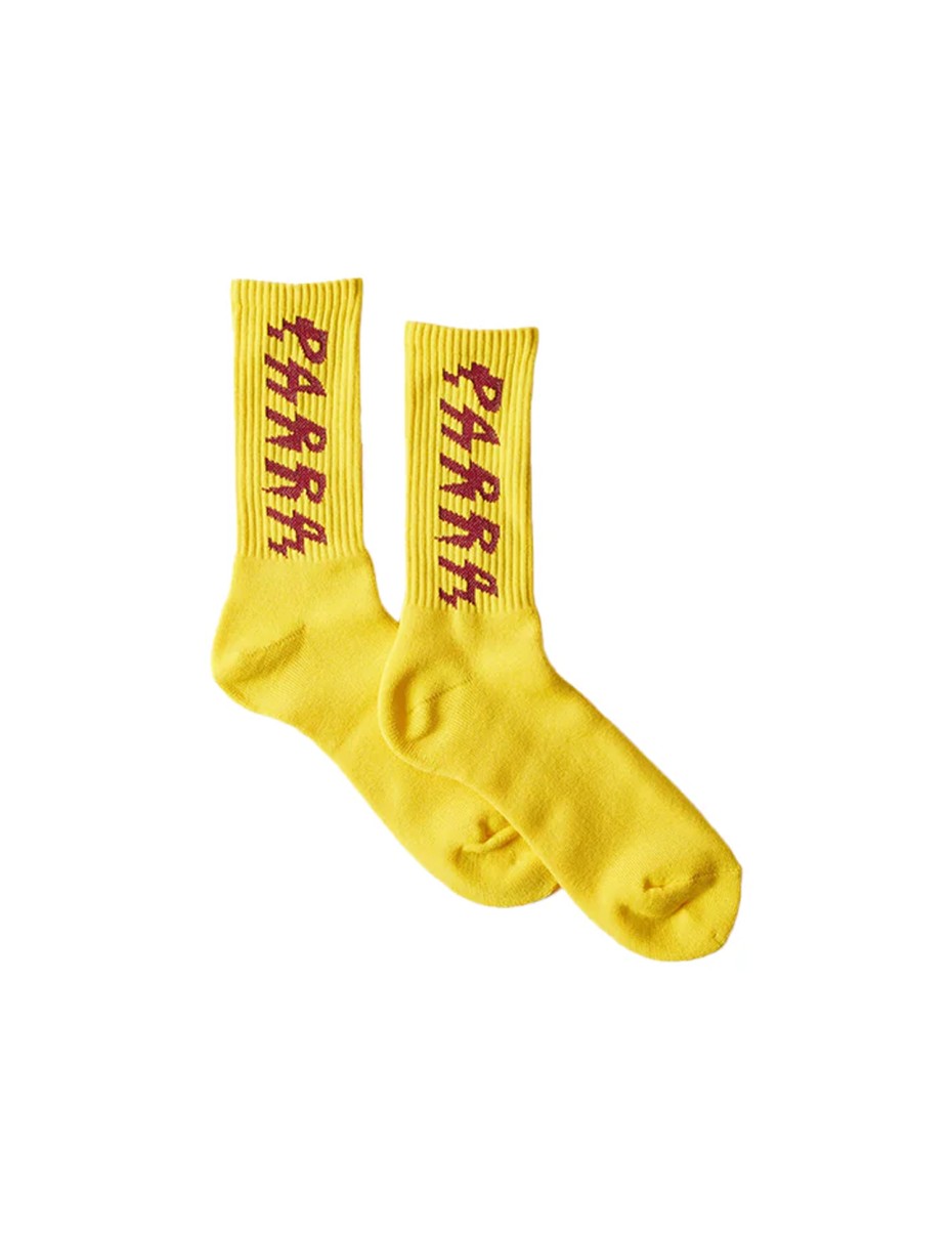 PARRA Shocker logo crew socks Yellow (52181)