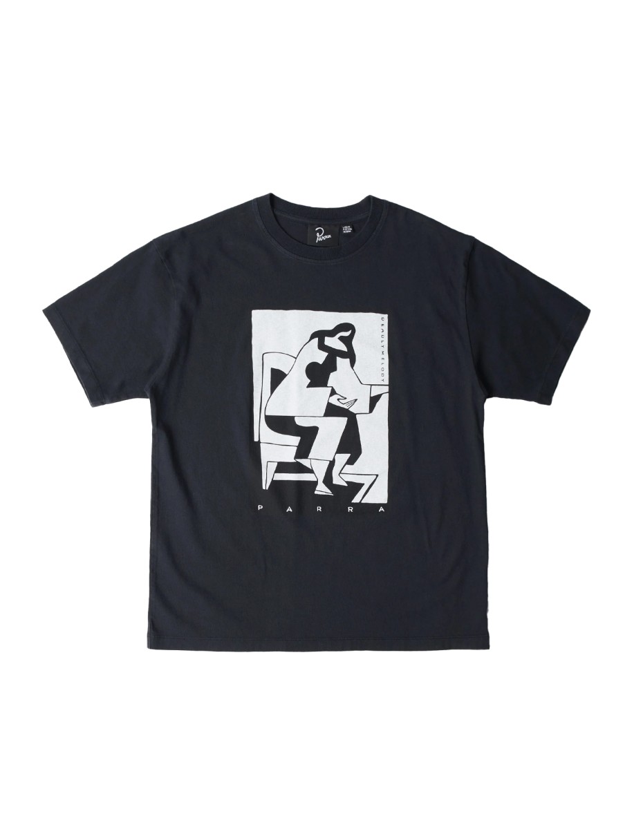 PARRA The confession t-shirt Washed black