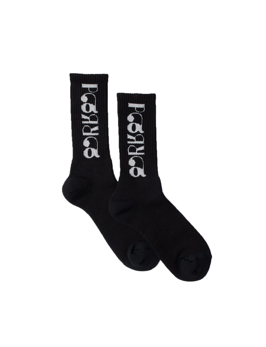 PARRA Tokyo logo crew socks Black (54270)