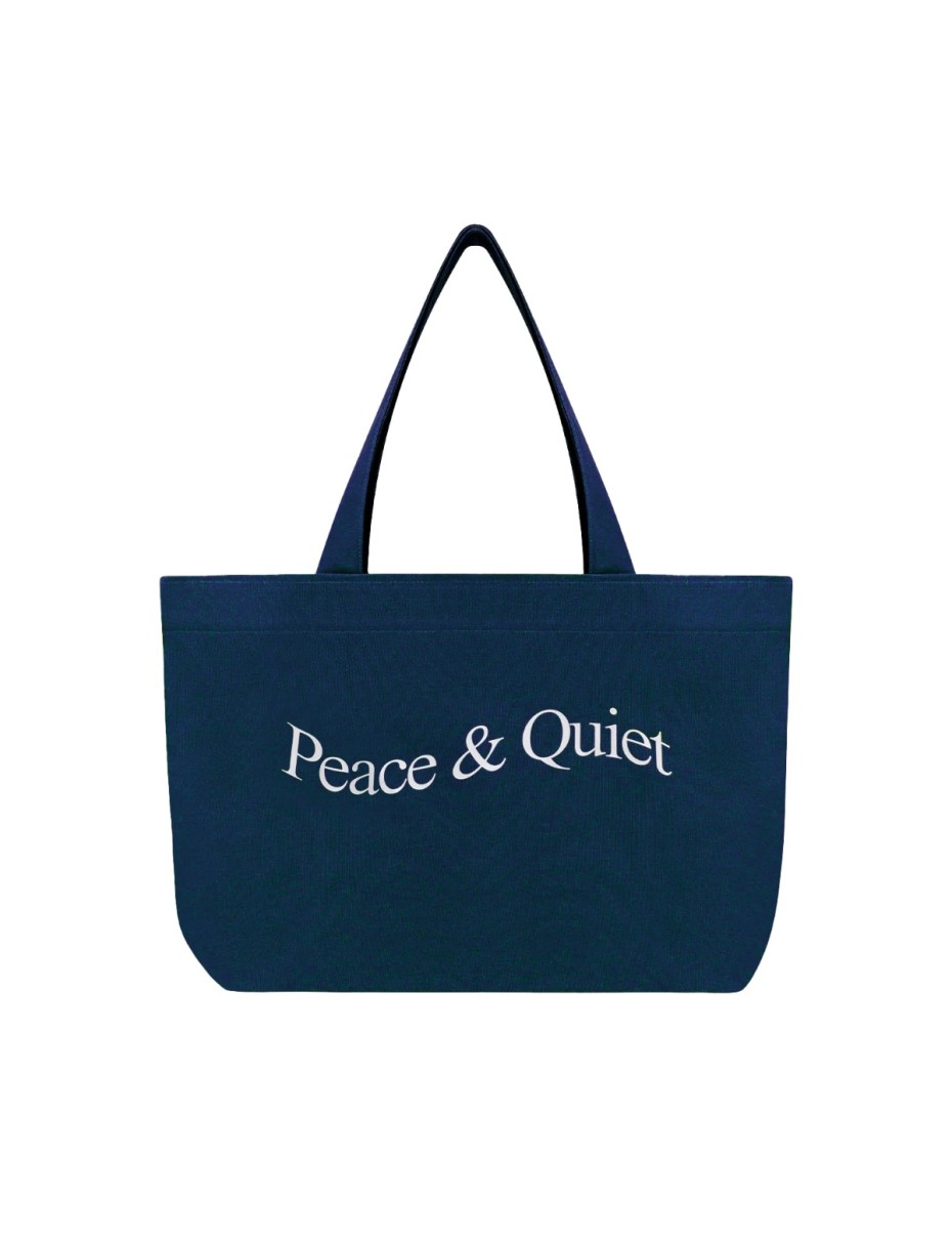 MOPQ WORDMARK TOTE BAG NAVY OS (MOPQ-SS24-37)