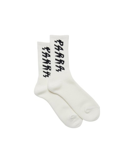 Parra shocker logo crew socks white (49251)