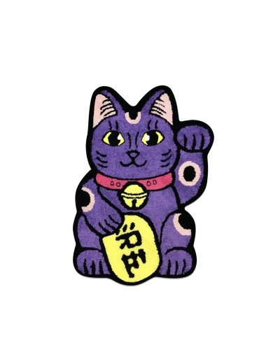 Raw Emotions Lucky Cat Rug Purple Small