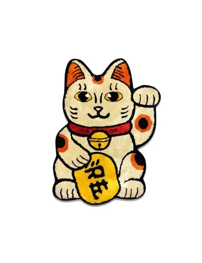 Raw Emotions Lucky Cat Rug Yellow Small