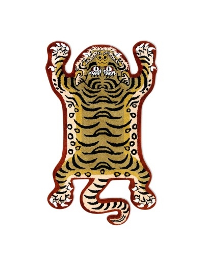 Raw Emotions Tibetan Tiger Rug Vintage Medium