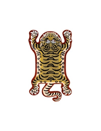 Raw Emotions Tibetan Tiger Rug Vintage Small