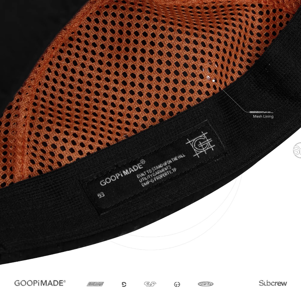 GOOPiMADE x Subcrew “RGW-01C” 20th Anniversary Logo Cap Shadow OS